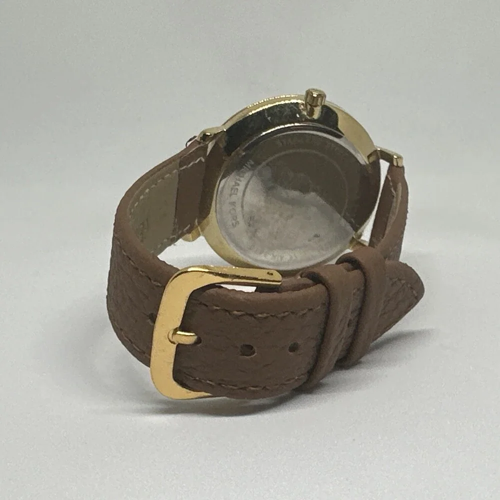Michael Kors Jaryn MK3510 Women's Brown Leather Analog Dial Quartz Watch HME657